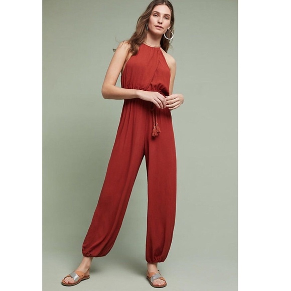 Anthropologie Elevenses North Beach Jumpsuit. L/XL Petite NWT - Picture 2 of 7